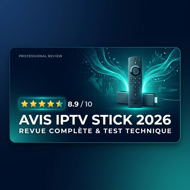 Avis IPTV Stick 2026 - Test complet du service IPTV avec code promo