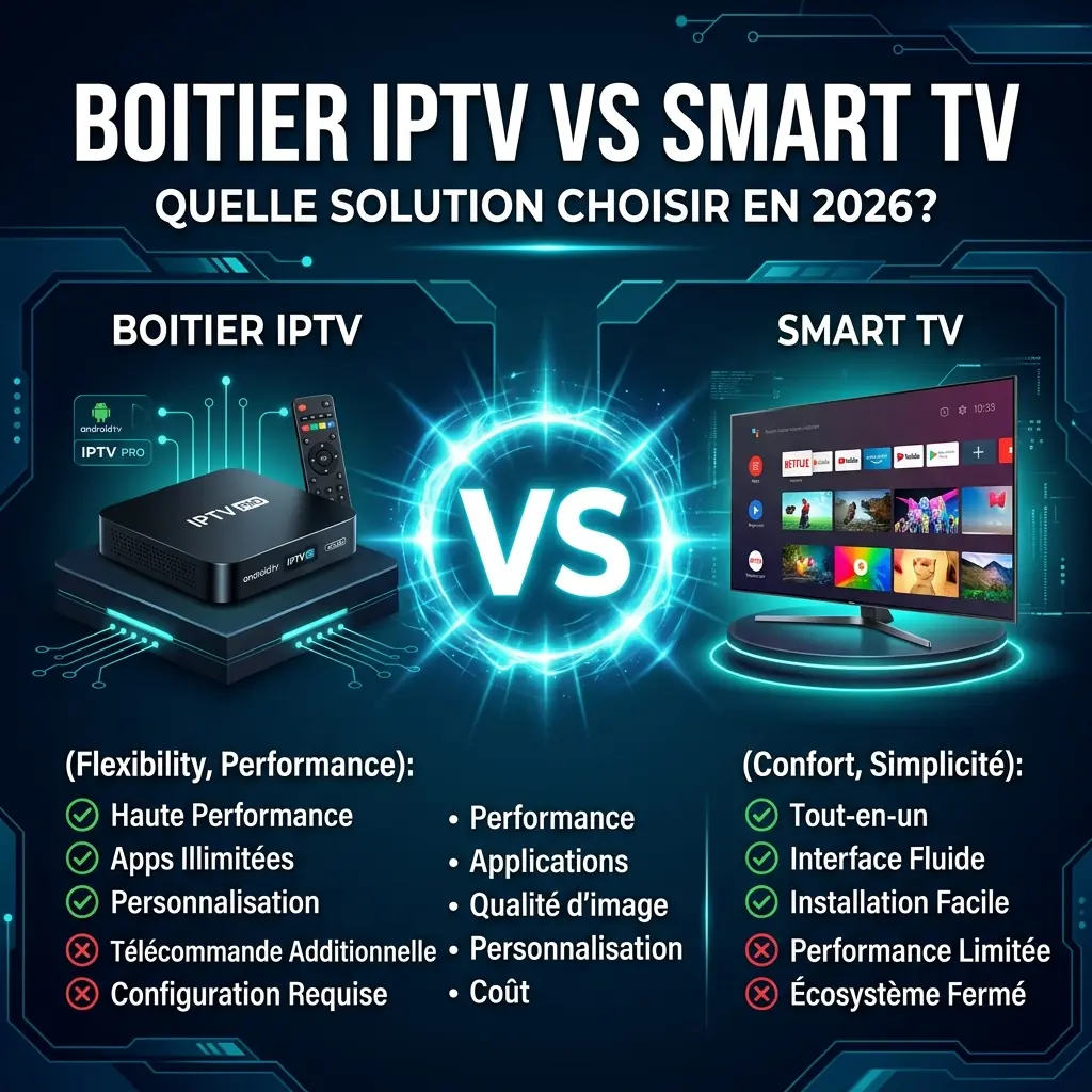 Boîtier IPTV vs Smart TV